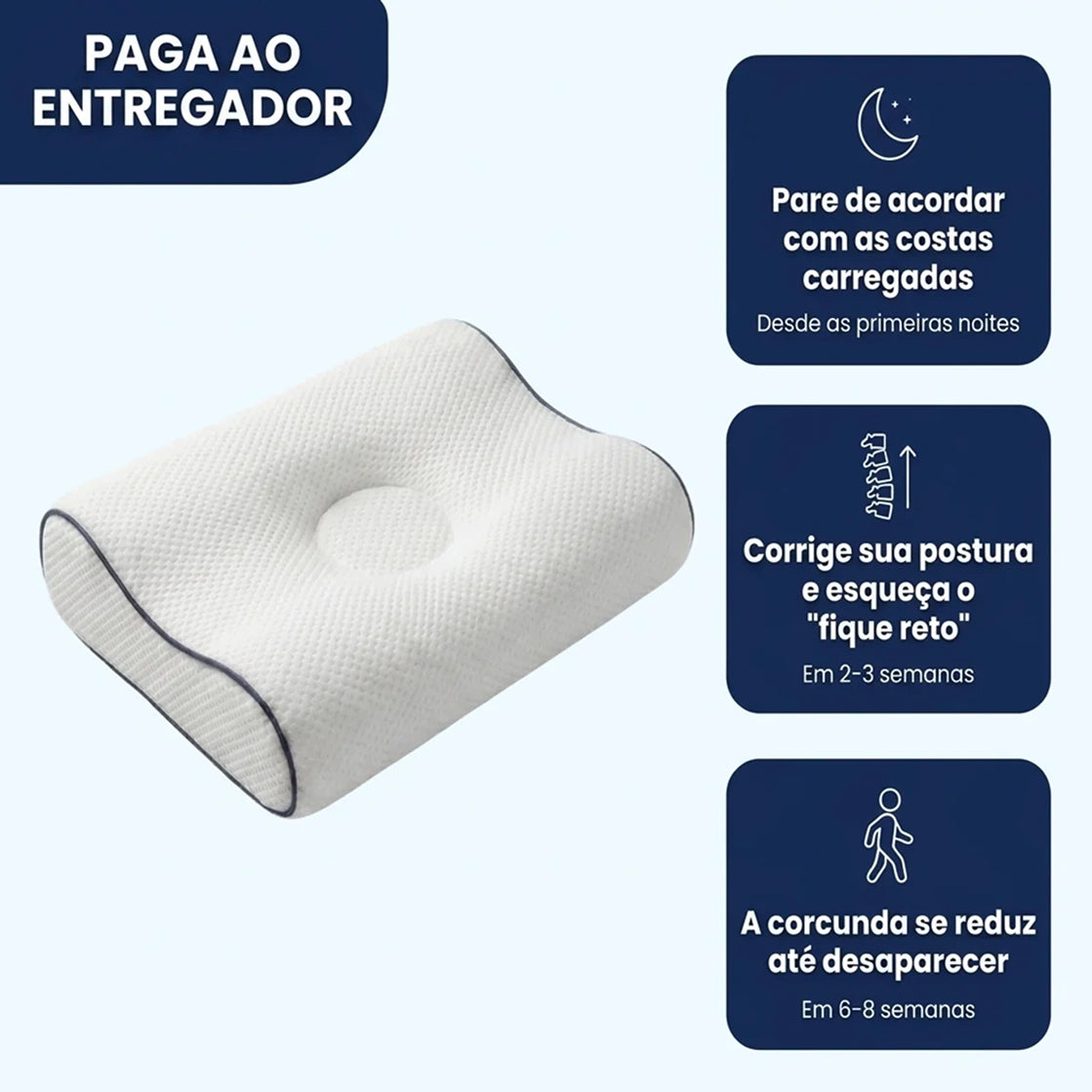 Almofada Ergonómica desenvolvida para Corrigir e Endireitar as Costas do teu Filho