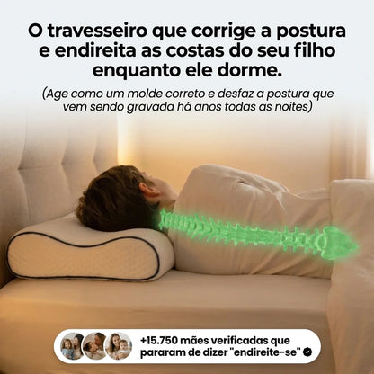 Almofada Ergonómica desenvolvida para Corrigir e Endireitar as Costas do teu Filho