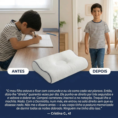 Almofada Ergonómica desenvolvida para Corrigir e Endireitar as Costas do teu Filho