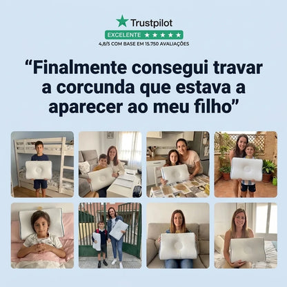 Almofada Ergonómica desenvolvida para Corrigir e Endireitar as Costas do teu Filho