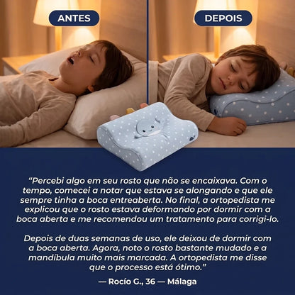 Almofada Ergonómica desenvolvida para Evitar Deformações Faciais