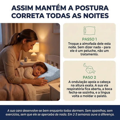 Almofada Ergonómica desenvolvida para Evitar Deformações Faciais