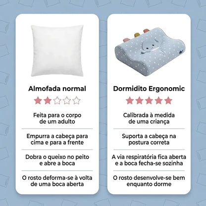 Almofada Ergonómica desenvolvida para Evitar Deformações Faciais