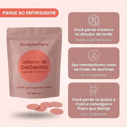 Adesivos de Berberina Para a Perda de Peso e Controlo do Metabolismo — Bemestar Plena®